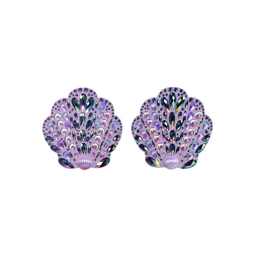 Leg Avenue - Shell Jewel Nipple Cover Pasties - Purple